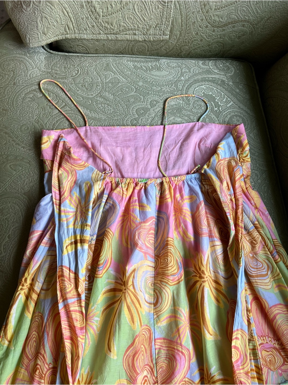 NWT Anthropologie Farm Rio Sleeveless Printed Mini Dress Size XL - Picture 6 of 15